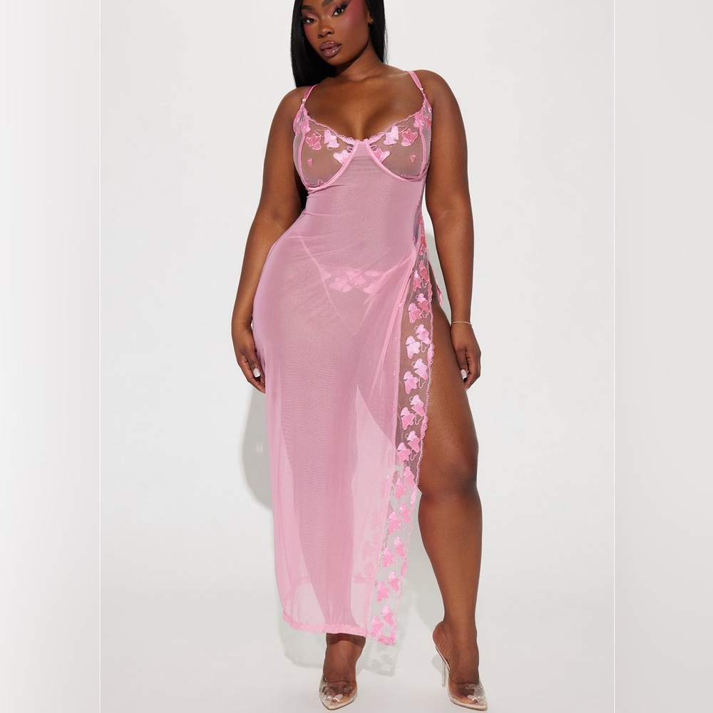 Hearts lingerie dress set